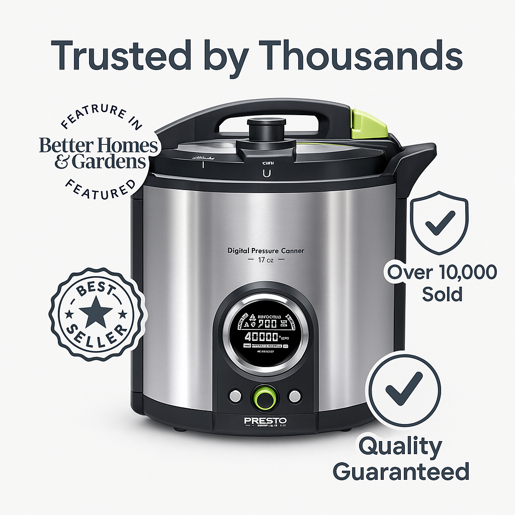 Presto 02152 – 17-Quart Digital Pressure Canner – 304 Stainless Steel