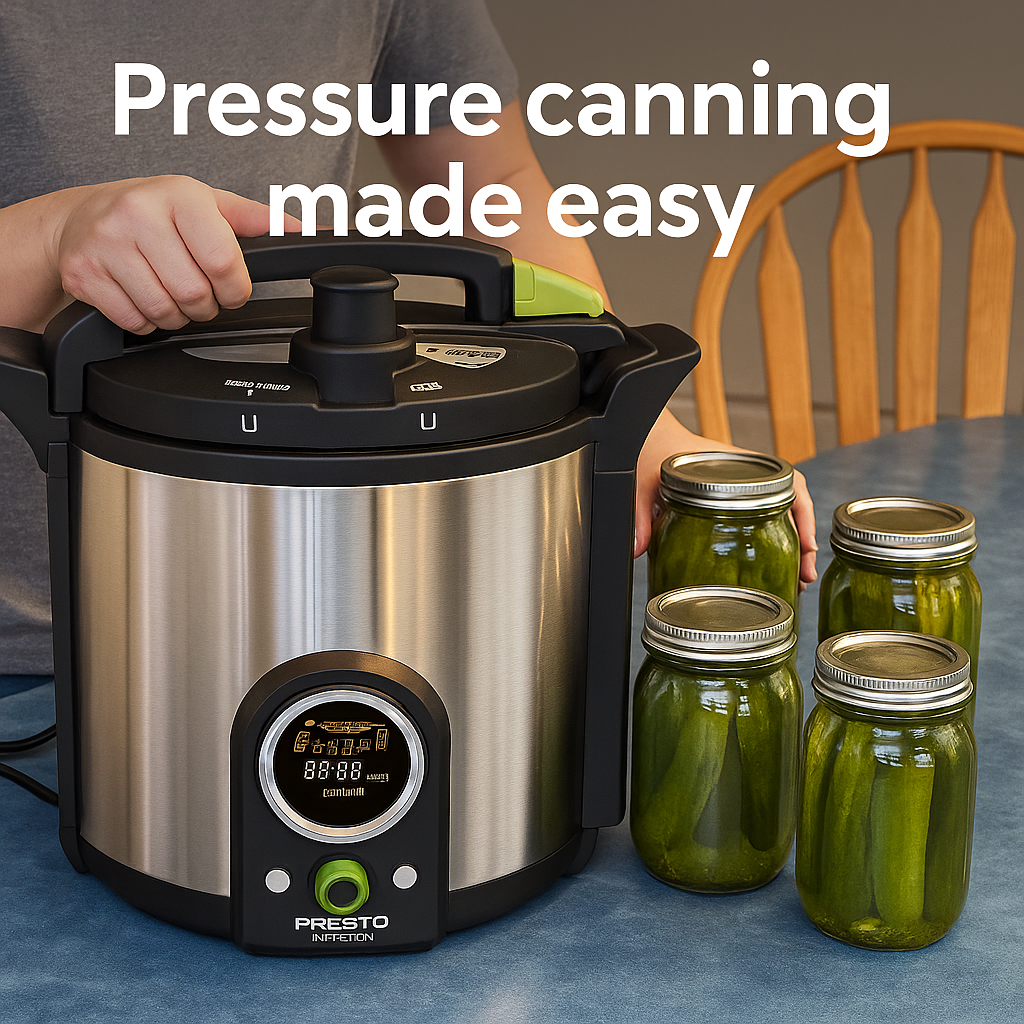Presto 02152 – 17-Quart Digital Pressure Canner – 304 Stainless Steel