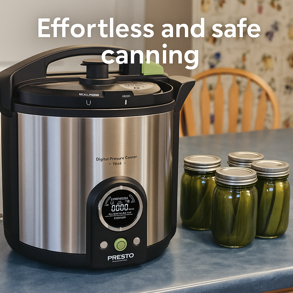 Presto 02152 – 17-Quart Digital Pressure Canner – 304 Stainless Steel